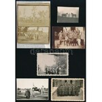 cca 1945 előtt készült katonai felvételek, 13 db vintage fotó, három datálva...