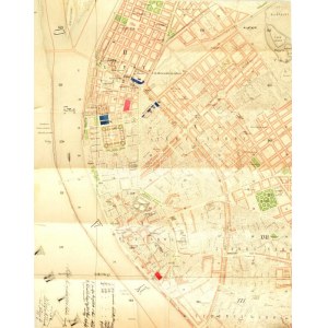 cca 1870 Pest részletes térképe az 1870...
