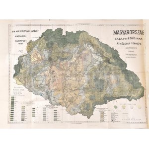 1927 Magyarország Talaj-régióinak átnézetes térképe, Szerk.: 1918-ban Treitz Péter, 1:1.000.000, Bp., M. Kir...