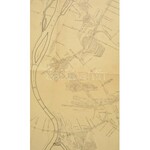 1945 Budapest és környéke vasúti hálózatának vázrajzának térképe, rajta MÁV vonalakkal, B.Sz.K.Rt. és B.H.É.V...