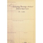 1948 MÁV Széchényi-hűvösvölgyi úttörővasút általános helyszínrajza, 1:5000, 145x58 cm