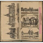1896 Millennium kiállítási emlékképek, kiállítási helyszíneket, pavilonokat bemutató képek, feliratozva...