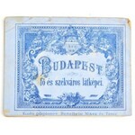 cca 1900 Budapest fő és székváros látképei, Bp., Bettelheim Miksa és Társa-ny....