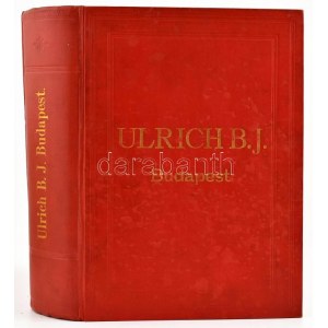 1914 Bp., Ulrich B. J. mindennemű csövek, légszesz-, víz és gőzvezetéki fölszerelések...