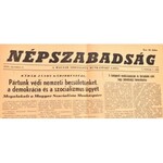 1956 Népszabadság I. évf. 1. szám, 1956. nov. 2. Szerk.: Haraszti Sándor. Bp., Népszabadság, 4 p...