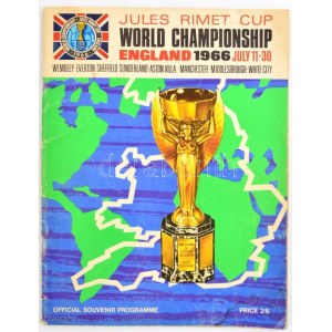 1966 Labdarugó-világbajnokság (Jules Rimet cup), Anglia, hivatalos programm füzete. Az összes játékos fotójával...