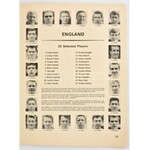 1966 Labdarugó-világbajnokság (Jules Rimet cup), Anglia, hivatalos programm füzete. Az összes játékos fotójával...