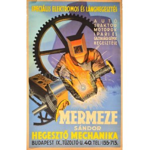 1947 Mermeze Sándor hegesztő mechanika, Speciális elektromos és lánghegesztés, Autó, traktor, motorok...