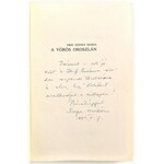 Orsi Szepes Mária: A vörös oroszlán. Az örök élet itala. Misztikus regény. New Jersey (USA),(1983.)...