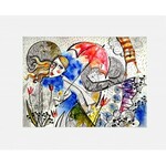 Beata Rzepińska-Semmerling ,Czerwony parasol,2020