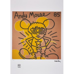 Keith Haring (1958-1990), Andy mouse,1985