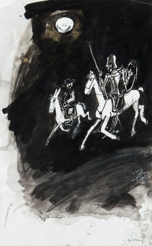 Józef Wilkoń (ur. 1930), Ilustracja do Don Kichota, 2016 r.
