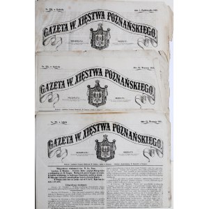Gazeta W. Xięstwa Poznańskiego, Poznań 1856-57, 6 szt