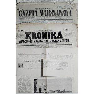 Gazeta Warszawska 1856, 4 szt