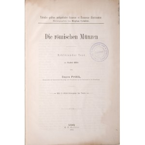Pridik E., Die roemischen Muenzen, Leipzig 1902.