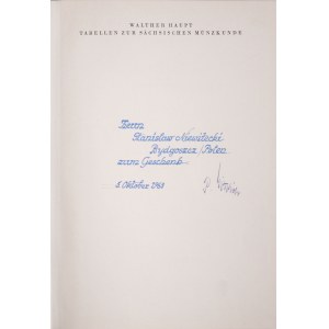 Haupt W., Tabell zur Saechsischen Muenzkunde, Dresden 1963.