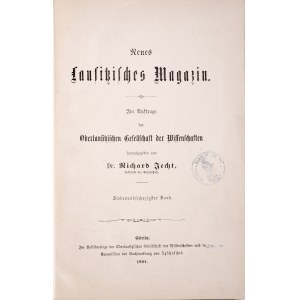 Jecht R., Neues lausitzisches Magazin, T.67, Goerlitz 1891