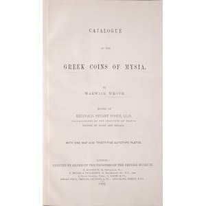 Wroth W., Catalogue of the Greek coins of Mysia, London 1892.