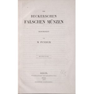 Pinder M., Die beckerschen falschen Muenzen. Berlin 1843.