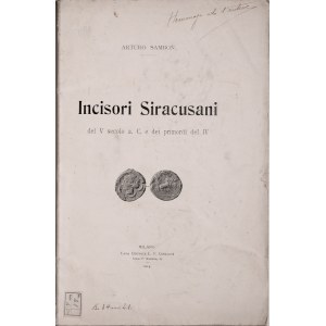 Sambon A., Incisori Siracusani, Milano 1914.