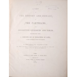 View A., The history and coinage of the Parthians, London 1852.