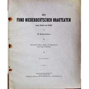 Dannenberg H., Ein Fund Niederdeutscher Brakteaten, sog. Fund von 1859, Halle 1926.