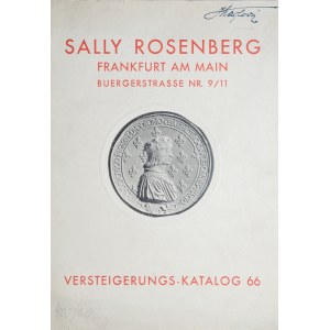 Rosenberg S, Versteigerunskatalog no 66, 10 juni 1929, Frankfurt am M 1929.
