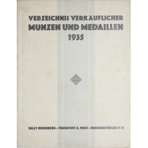 Rosenberg S., Verzeichnis verkaeuflicher Muenzen und Medaillen 1935, Frankfurt am M. 1935