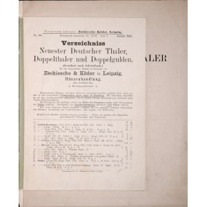 Schwalbach C., Die neuesten deutschen Thaler, Doppelthaler und Doppelgulden, Leipzig 1883.