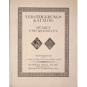 Ball R., Muenzen und Medailen, 11 Januar 1926, Berlin 1926.