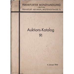 Frankfurter MH, I. Goldmuenzen, Kunstmedaillen, 4. Januar 1944., Frankfurt 1944.
