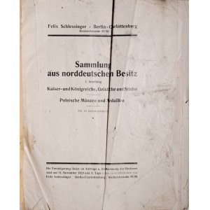 Schlessinger F., Sammlung aus norddeutschen Besitz, 11 November 1929, Berlin 1929