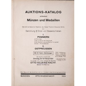 Helbing O., Auktion-Katalog, Muenzen und Medaillen, 12. Februar 1924, Pommern, Ostpreussen, Muenchen 1924