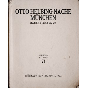 Helbing O., Auktions-Katalog 71, 26. April 1933, Muenchen 1933.