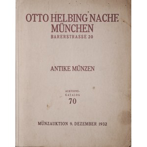 Helbing O., Auktions-Katalog 70, 9. December 1932, Muenchen 1932.