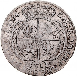 August III 1733-1763, Szóstak 1756, Lipsk.