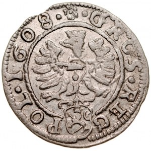Zygmunt III 1587-1632, Grosz 1608, Kraków.