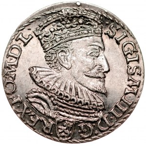 Zygmunt III 1587-1632, Trojak 1594, Malbork.