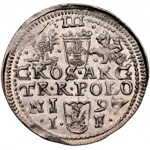 Zygmunt III 1587-1632, Trojak 1597, Olkusz.