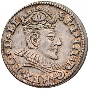 Zygmunt III 1587-1632, Trojak 1590, Ryga.