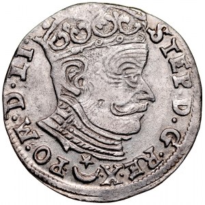 Stefan Batory 1576-1586, Trojak 1582, Wilno. RR.