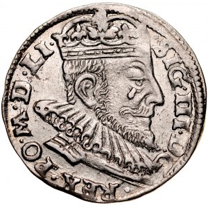 Zygmunt III 1587-1632, Trojak 1593, Wilno, R.