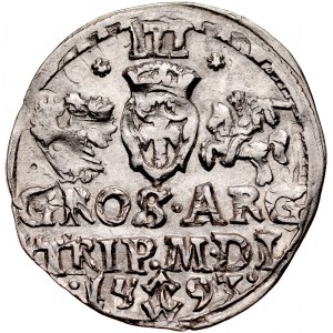 Zygmunt III 1587-1632, Trojak 1593, Wilno.