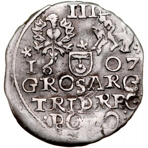 Zygmunt III 1587-1632, Imitacja, Trojak 1607. RR