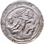 Władysław II Wygnaniec 1138-1146, Denar, Av.: Książę i jeniec, Rv.: Orzeł i zając.