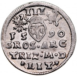 Zygmunt III 1587-1632, Trojak 1590, Wilno. R
