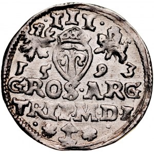 Zygmunt III 1587-1632, Trojak 1593, Wilno.