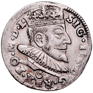Zygmunt III 1587-1632, Trojak 1589, Wilno. R