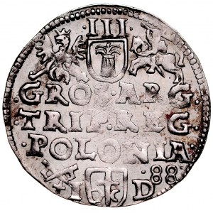 Zygmunt III 1587-1632, Trojak 1588, Poznań