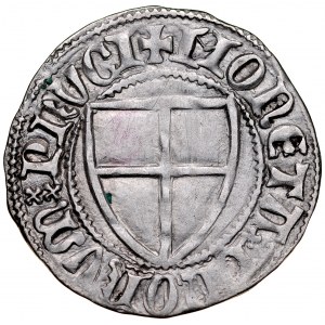 Winrych von Kniprode 1351-1382, Szeląg, Av.: Tarcza wielkiego mistrza, Rv.: Tarcza krzyżacka.